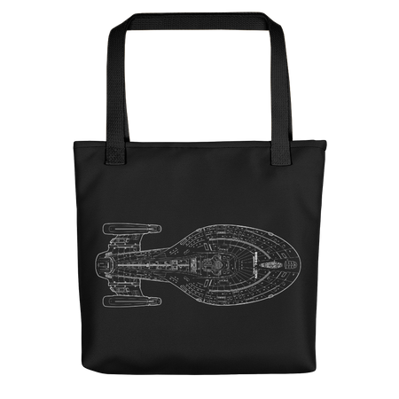 Star Trek: Voyager 25 Schematic Premium Tote Bag