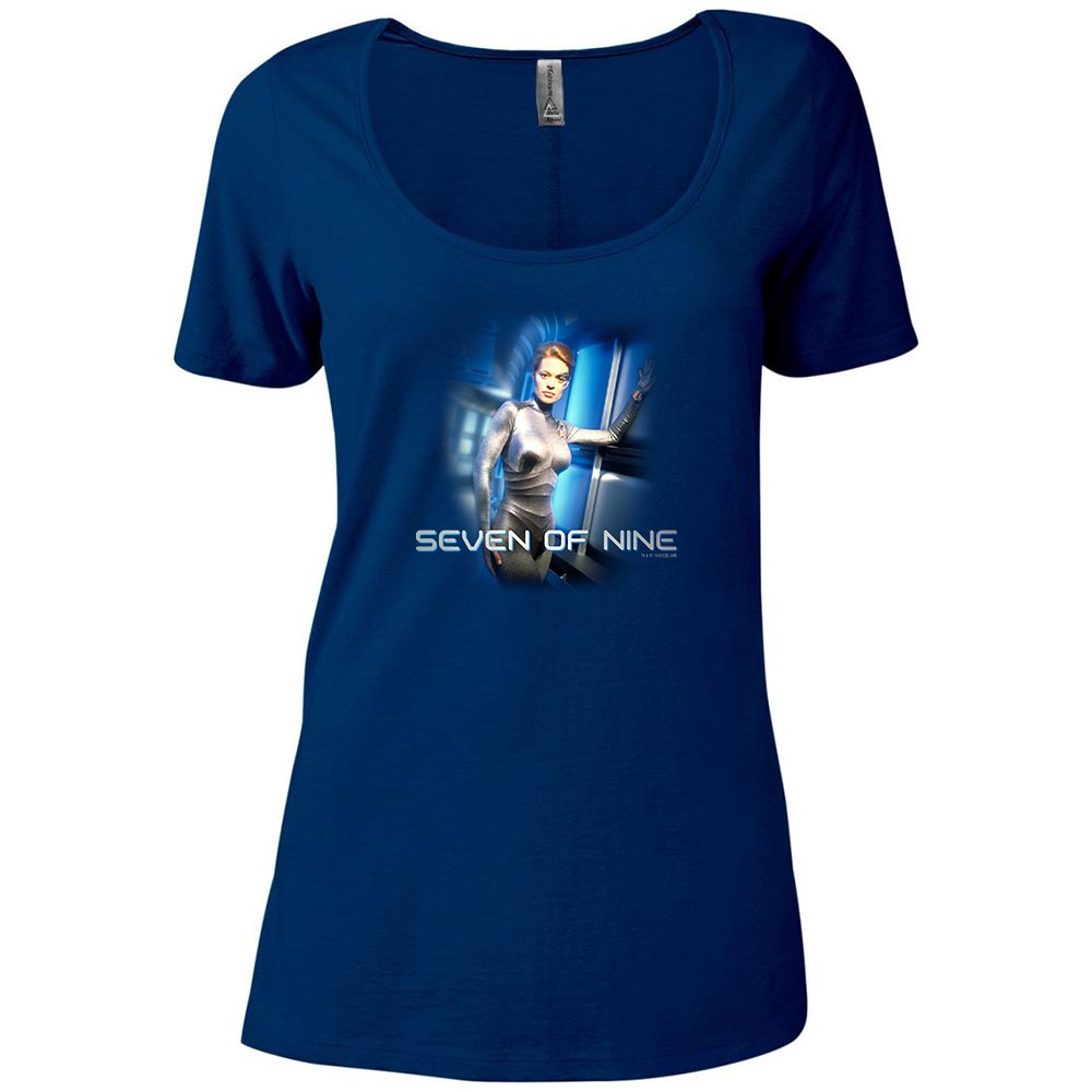 Star Trek Voyager Seven of Nine Women s Relaxed Scoop Neck T