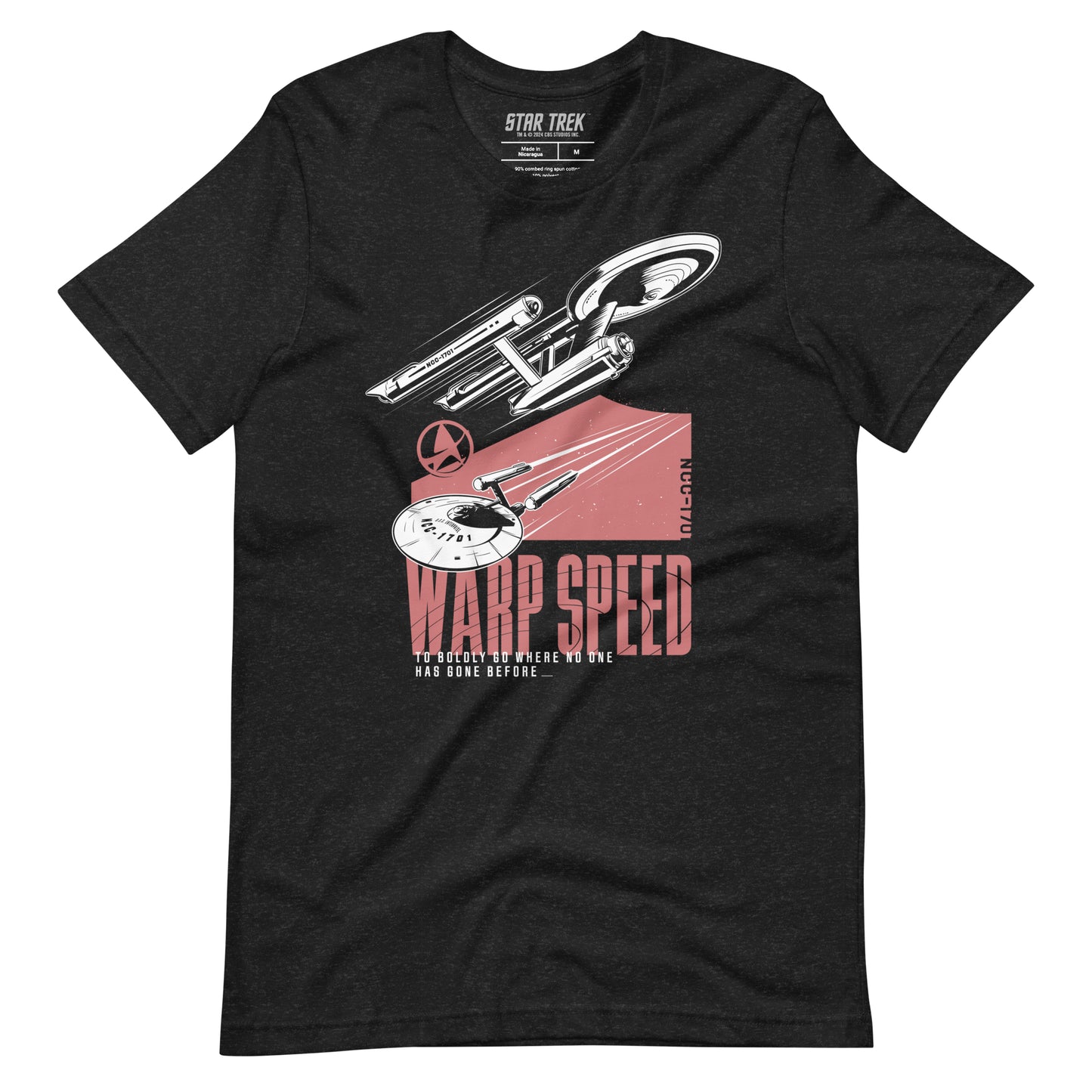 Star Trek Warp Speed Adult T-Shirt