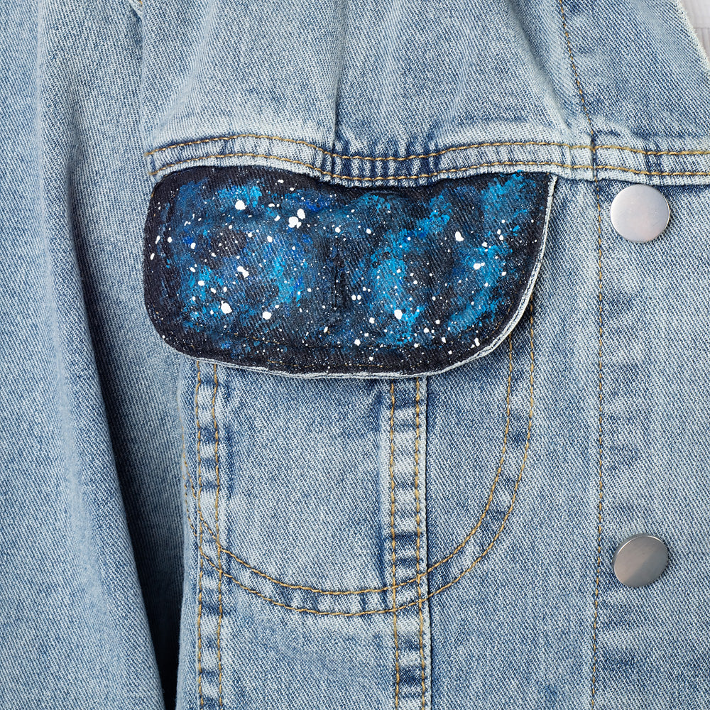 Star Trek Delta Hand-Painted Denim Jacket by Wren + Glory