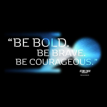 Star Trek: Discovery Be Bold. Be Brave. Be Courageous. Adult Short Sleeve T-Shirt