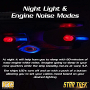 Star Trek: The Next Generation U.S.S. Enterprise NCC-1701-D Bluetooth® Speaker With Sleep Machine, LED's & Sound Effects