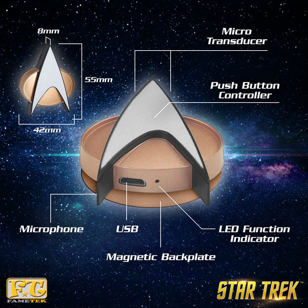 Star Trek: The Next Generation Bluetooth Communicator Badge | Star