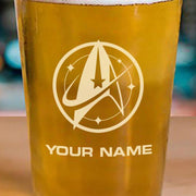 Star Trek: Discovery Starfleet Command Personalized Pint Glass