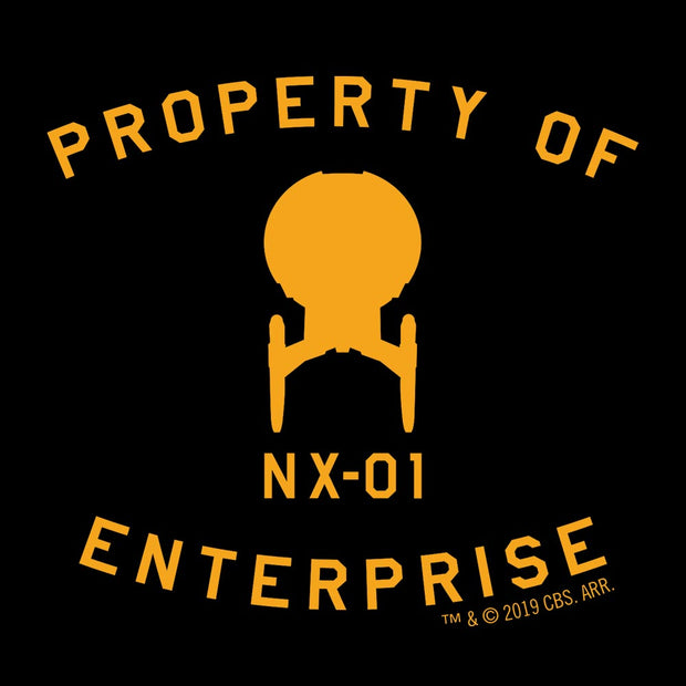 Star Trek: Enterprise Property of Enterprise Fleece Zip-Up Hooded Sweatshirt