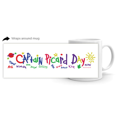 Star Trek: The Next Generation Captain Picard Day White Mug