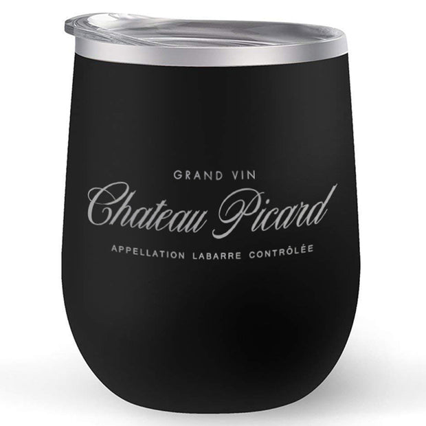Star Trek: Picard Chateau Picard Logo 12 oz Stainless Steel Wine Tumbler with Straw
