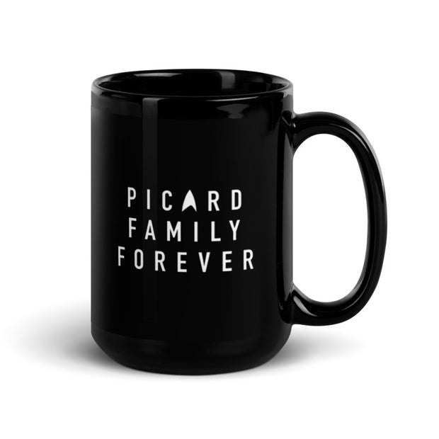 Star Trek: Picard Coat of Arms Picard Family Forever 15 oz Black Mug