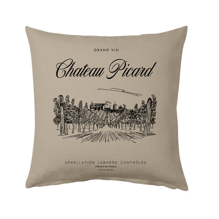 Star Trek: Picard Chateau Picard Vineyard Logo Throw Pillow
