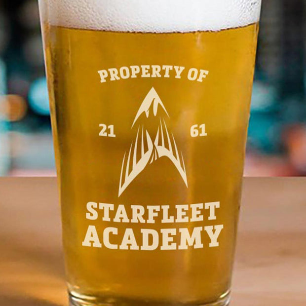 Star Trek Starfleet Academy Flying Phoenix Delta Pint Glass