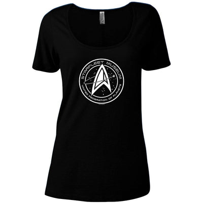 Star Trek Starfleet Museum Women's Relaxed Scoop Neck T-Shirt