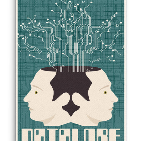 Star Trek: The Next Generation Juan Ortiz Datalore Wrapped Canvas Premium Gallery Wrapped Canvas
