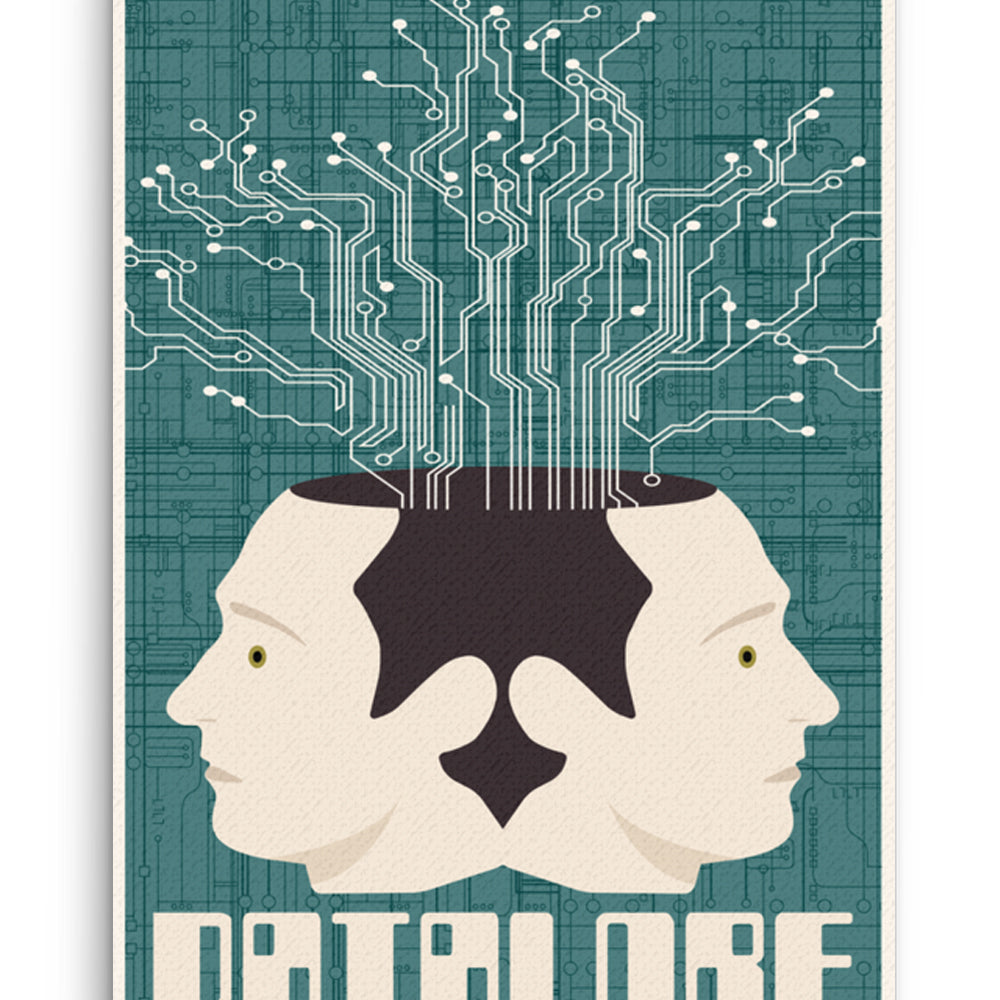 Star Trek: The Next Generation Juan Ortiz Datalore Wrapped Canvas Premium Gallery Wrapped Canvas