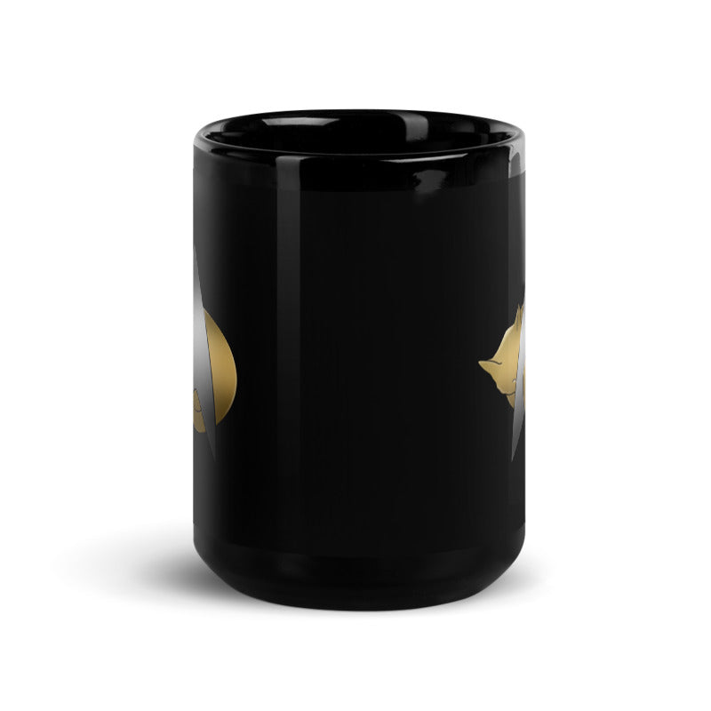 Star Trek: The Next Generation Kitty Cat Logo Black Mug