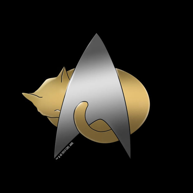 Star Trek: The Next Generation Kitty Cat Logo Women's Relaxed Scoop Neck T-Shirt