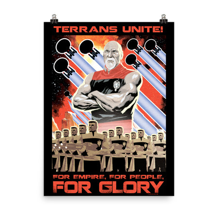 Star Trek: The Next Generation Mirror Universe Terrans Unite Premium Poster