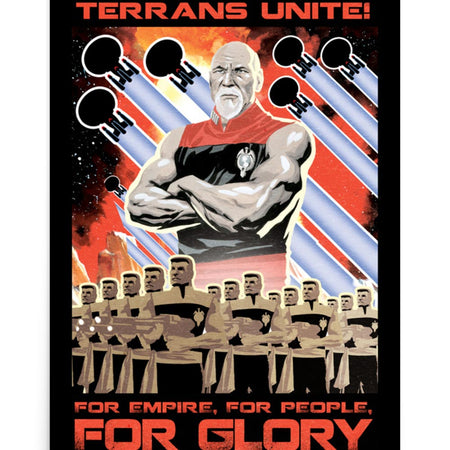 Star Trek: The Next Generation Mirror Universe Terrans Unite Premium Poster