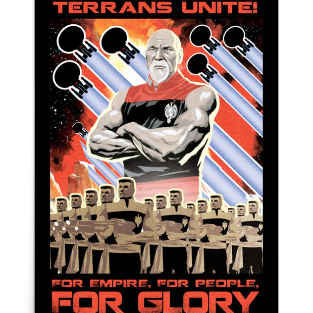 Star Trek: The Next Generation Mirror Universe Terrans Unite Premium Poster