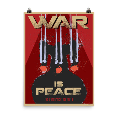 Star Trek: The Next Generation Mirror Universe War is Peace Premium Poster