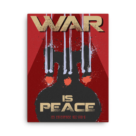 Star Trek: The Next Generation Mirror Universe War is Peace Wrapped Canvas