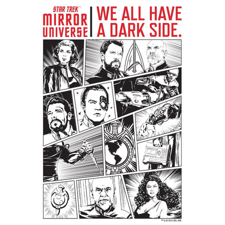 Star Trek: The Next Generation Mirror Universe We All Have a Dark Side Adult Short Sleeve T-Shirt