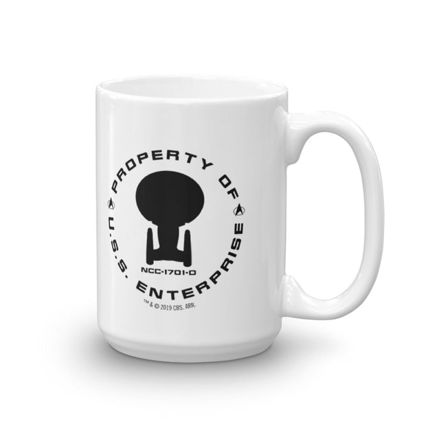 Vintage Star Trek Enterprise Patent Coffee Mug; Patent