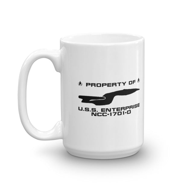 Star Trek: The Next Generation U.S.S. Enterprise Profile White Mug