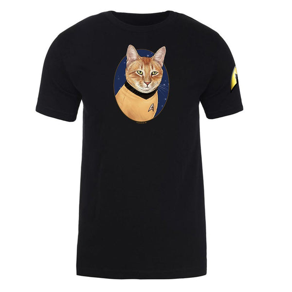 Star Trek The Original Series Cat Captain Kirk Adult Short Sleeve T Shirt