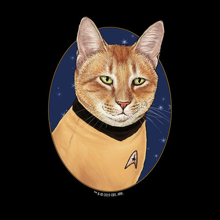 Star Trek: The Original Series Cat Captain Kirk Adult Short Sleeve T-Shirt