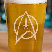 Star Trek: The Original Series Delta Laser Engraved Pint Glass