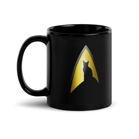 Star Trek: The Original Series Kitty Cat Logo Black Mug