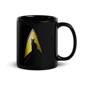Star Trek: The Original Series Kitty Cat Logo Black Mug