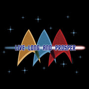 Star Trek: The Original Series Live Long and Prosper Deltas Sherpa Blanket