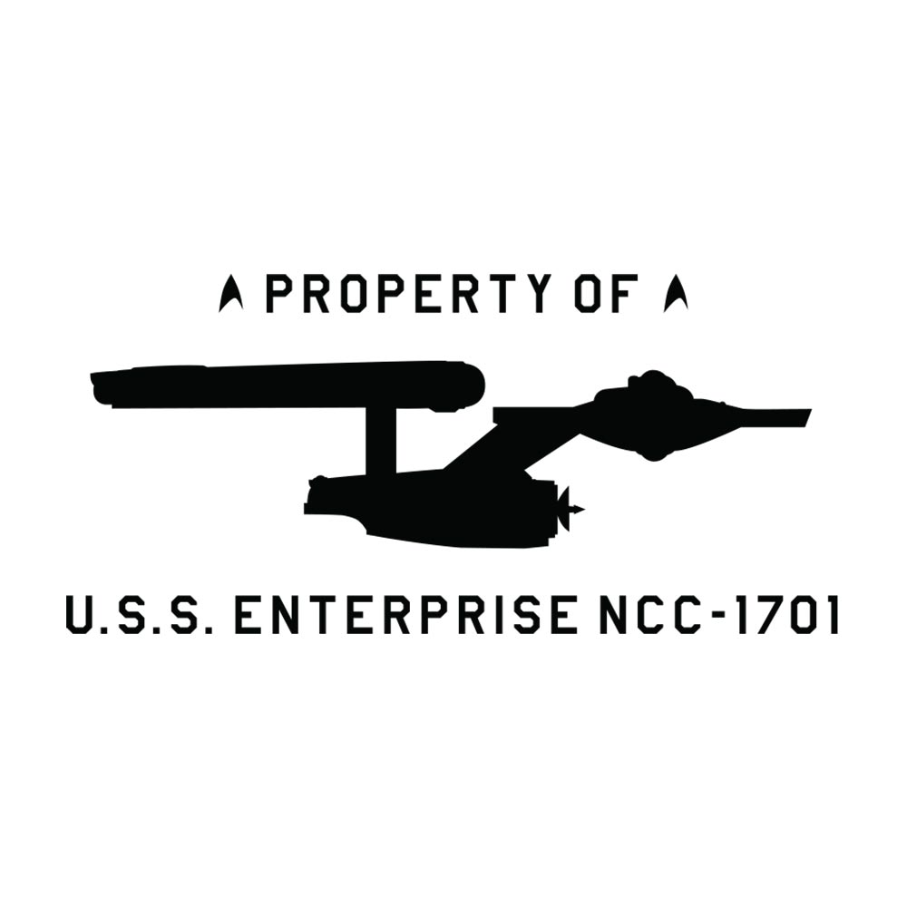 Star Trek: The Original Series U.S.S. Enterprise Property of Profile Two-Tone Mug