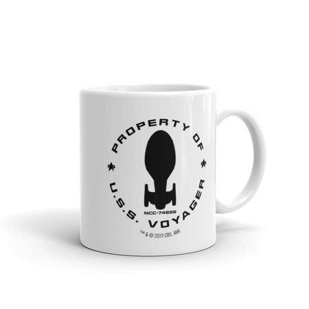 Star Trek: Voyager Property Of U.S.S. Voyager White Mug