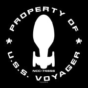 Star Trek: Voyager Property Of U.S.S. Voyager Adult Short Sleeve T-Shirt