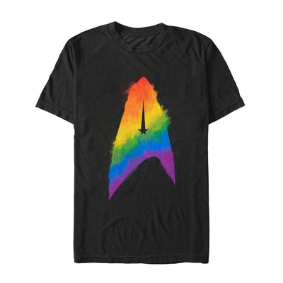 Star Trek: Discovery Rainbow Paint Insignia Graphic T-Shirt