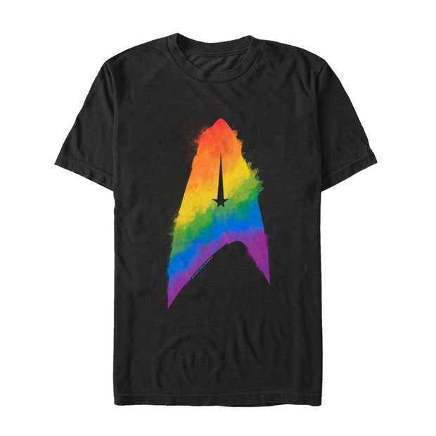 Star Trek: Discovery Rainbow Paint Insignia Graphic T-Shirt | Star Trek ...