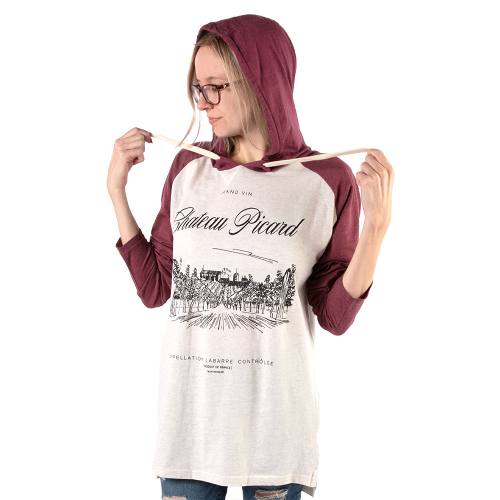 Star Trek: Picard Chateau Picard Vineyard Logo Tri-Blend Raglan Hoodie