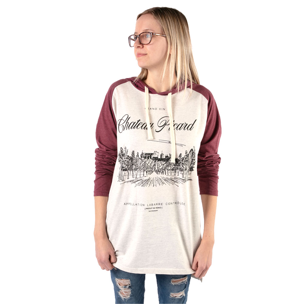 Star Trek: Picard Chateau Picard Vineyard Logo Tri-Blend Raglan Hoodie